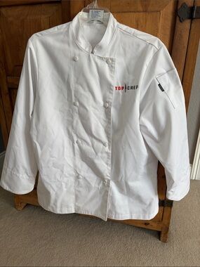 Adult unisex White Chef Jacket - Professional Kitchen Coat